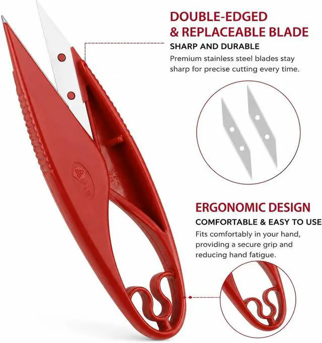 Alt view image 5 of 6 - Sewing Seam Ripper Tool,Stitch Remover and Thread Cutter with 2Big+2Small Seam Rippers,1 Pack Thread Snips,1Pack 5Scissor