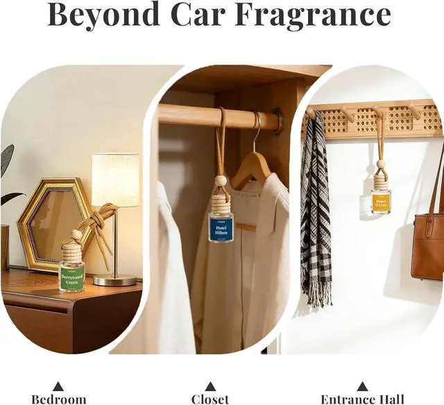 Alt view image 6 of 7 - Car Air Fresheners, Hanging Car Odor Eliminator-Berrywood Green | Natural Car Odor Eliminator, Compact & IFRA Approved