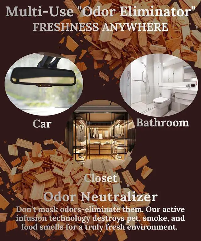 Alt view image 5 of 5 - Hanging Air Freshener Car Diffusers - Long Lasting Scent, Odor Eliminator, Home Essentials, Fresh car fragrance diffuser - 3 Pack- Teakwood and Mahogany