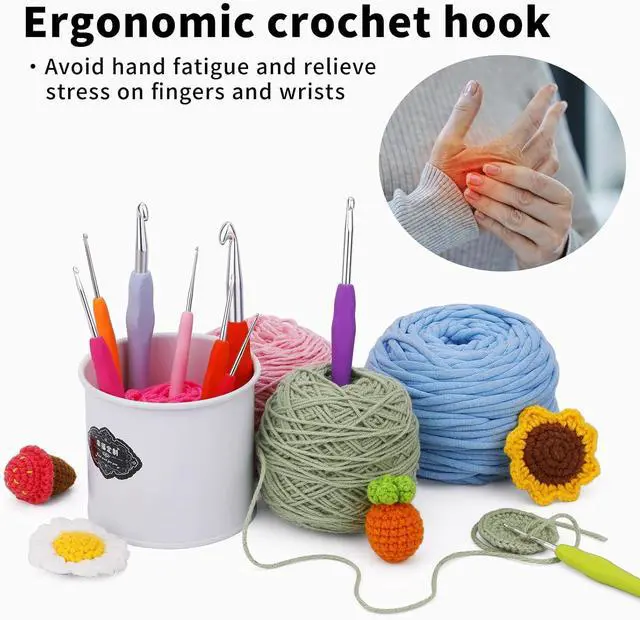 Alt view image 5 of 7 - Iuuidu 4PCS Crochet Hooks Small Crochet Hooks for Arthritic Hands 4Size | 1.0mm, 1.25mm, 1.5mm, 1.75mm Small Size Crochet Hooks, Crochet Needles for Beginners, Smooth Knitting Needles for Handmade