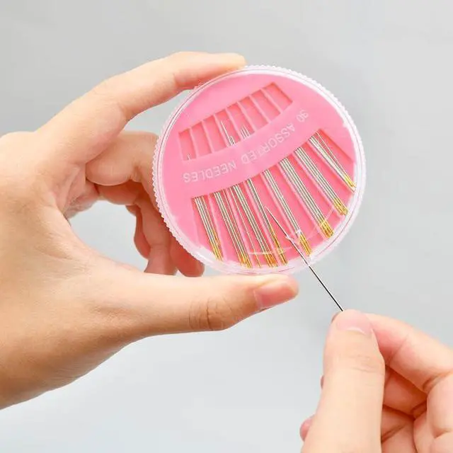 Alt view image 4 of 6 - JollMono 30Pack Premium Sewing Needles for Hand Sewing Repair, 6 Sizes Assorted Needles with 2 Threaders, Hand Sewing Needles, Large Eye Stitching Needles, Embroidery Needles, Sewing Sharp Needles