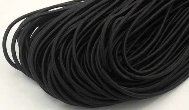 Alt view image 2 of 2 - LIUSM 1/8-Inch (3mm) Black Stretch Round String Elastic Cord-10 Yards | Applicable for DIY Crafting Sewing