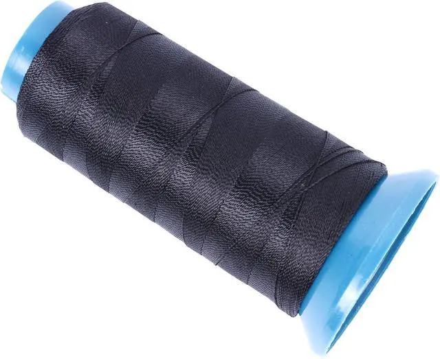 Alt view image 5 of 6 - Hair Weaving Thread with C/J/I/T Needles 1200 Yards 250 D Strength Polyester Thread Sewing Thread for Making Wigs Hair Extension Kit (Black)
