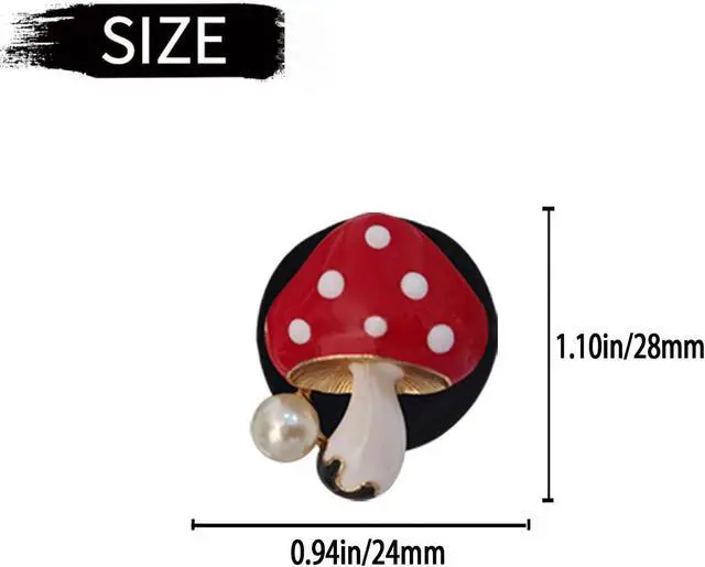 Alt view image 6 of 7 - 4Pcs Red Mushroom Car Accessories Mushroom Car Air Freshener Vent Clips,4 Sizes Cute Clips,Girly Women Accessories,Refillable Diffuser Air Fresheners Accessories
