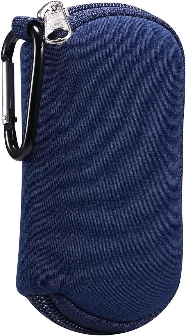 Main image of Neoprene Sleeve Earphone Carry Bag Earbud Case Earphone Carrying Case Storage Bag Headphone Mini Pouch for Wireless Earbuds Airpods Bluetooth Headset Case with Carabiner