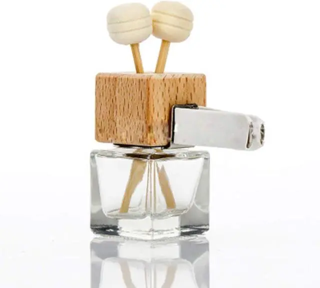 Alt view image 2 of 5 - 4 Packs Empty Essential Oil Diffuser Bottle Car Air Freshener Vent Clip Auto Perfume Diffuser Bottle Aromatherapy Fragrance Ornament Decor