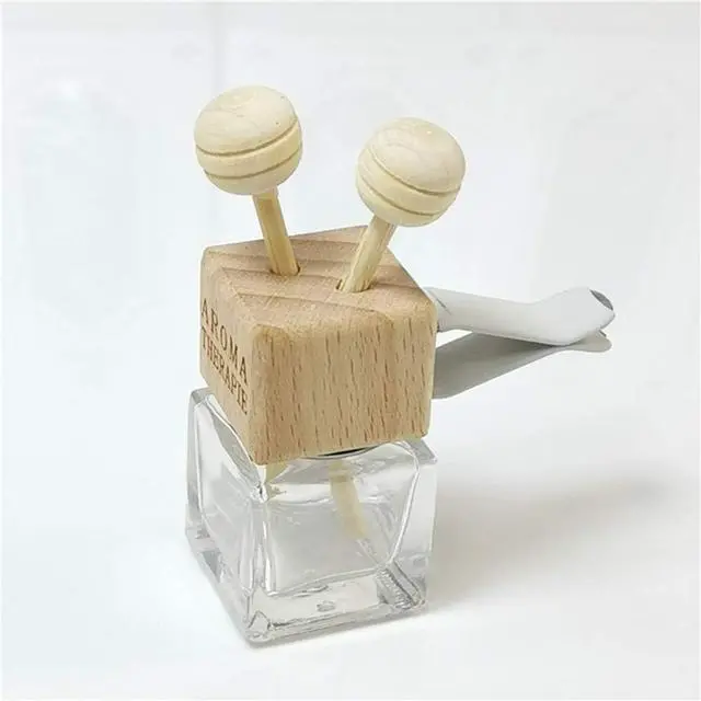 Alt view image 3 of 5 - 4 Packs Empty Essential Oil Diffuser Bottle Car Air Freshener Vent Clip Auto Perfume Diffuser Bottle Aromatherapy Fragrance Ornament Decor