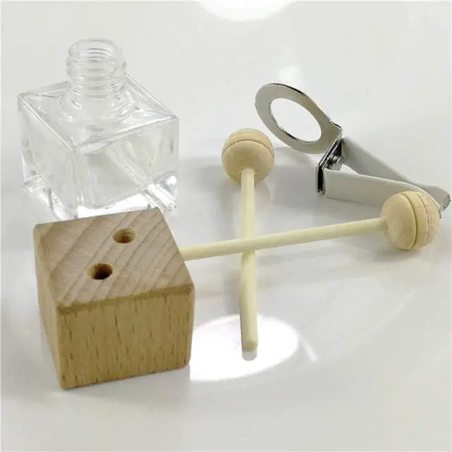 Alt view image 4 of 5 - 4 Packs Empty Essential Oil Diffuser Bottle Car Air Freshener Vent Clip Auto Perfume Diffuser Bottle Aromatherapy Fragrance Ornament Decor