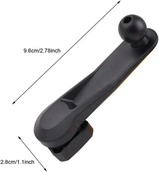 Alt view image 2 of 7 - 2 Pack Car Phone Holder Mount Extension Arm Adapter Extender 17mm Ball Head Joint Extension Rod for Car Phone Mount Holder Air Vent Phone Holders Dashboard Dash Mounted Holders GPS Dash Cam