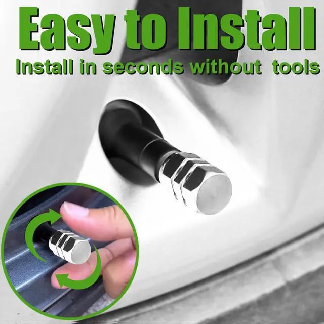 Alt view image 5 of 6 - 20 Pack Tire Valve Stem Air Caps Covers Aluminum Dustproof Corrosion Resistant Car Accessories Universal Trucks Motorcycles SUVs Bikes (Silver)