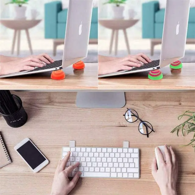 Alt view image 4 of 7 - Arinda Laptop Cooling Pads Ball Cooler Universal Practical Notebook Skidproof Ball