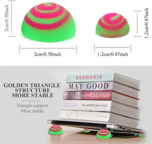 Alt view image 7 of 7 - Arinda Laptop Cooling Pads Ball Cooler Universal Practical Notebook Skidproof Ball