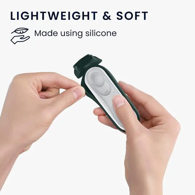 Alt view image 3 of 7 - kwmobile Case Compatible with JBL Wave 100TWS Case - Silicone Cover Holder for Earbuds - Dark Green