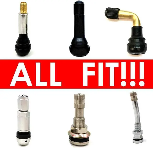 Alt view image 6 of 6 - Tire Valve Caps (12 Pack) Heavy-Duty Stem Covers | Dust Proof, with O Rubber Seal | Hexagon Design | Outdoor, All-Weather, Leak-Proof Air Protection | Light-Weight Universal Aluminum Alloy (Black)