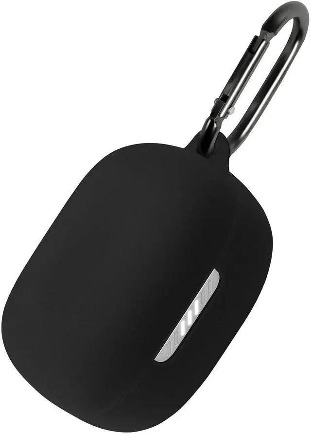 Main image of Geiomoo Silicone Case for JBL Tune Buds, Protective Cover with Carabiner (Black)