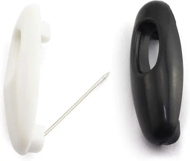 Alt view image 4 of 5 - NX Garden Hijab Pin 8 PCS Muslim Women Hijab Hijab Sari Pins Black and White Safety Pins Plastic Scarf Clip