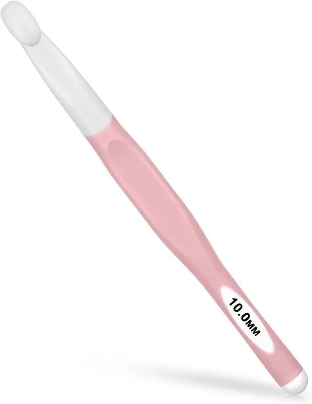 Main image of 10mm Large Size Crochet with Ergonomiv Handle(10mm) | Long Rubber Handle Crochet Hook, Knitting Giant Crochet Hooks for Chunky Yarn, Scarf, DIY, Wool Products