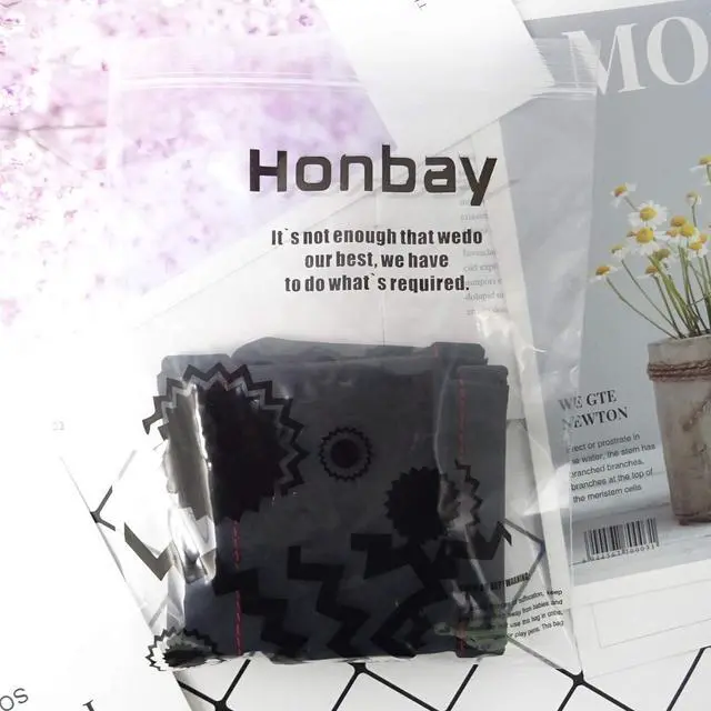 Alt view image 7 of 7 - Honbay 4PCS PU Leather Earphone Pouch Headphone Storage Bag with Snap Spring Closure for Carrying or Storing Headphones