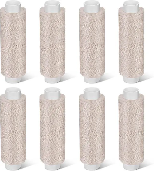 Main image of Bupete 8 Rolls Sewing Thread 200 Yards Each Roll Thread for Sewing Machine | Polyester Threads, Beige Sewing Threads for Sewing Machine, Embroidery, Hand Stitching