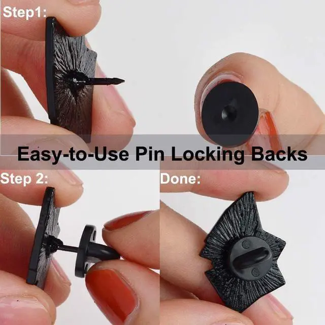 Alt view image 3 of 5 - Rubber Pin Backs, Rubber Backs for Pins, Lapel, Hat, Enamel Pins, 50PCS