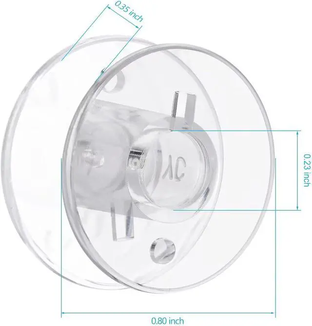 Alt view image 3 of 7 - 50 pcs Bobbins for Sewing Machine- Eoehro, Sa156 Bobbin, 15j bobbins, Bobbins Class 15, Sewing Machine Bobbins,Sewing Accessories, Plastic Bobbins(50 pcs)
