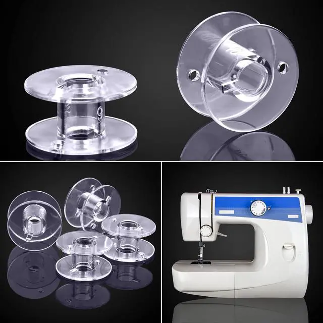 Alt view image 5 of 7 - 50 pcs Bobbins for Sewing Machine- Eoehro, Sa156 Bobbin, 15j bobbins, Bobbins Class 15, Sewing Machine Bobbins,Sewing Accessories, Plastic Bobbins(50 pcs)