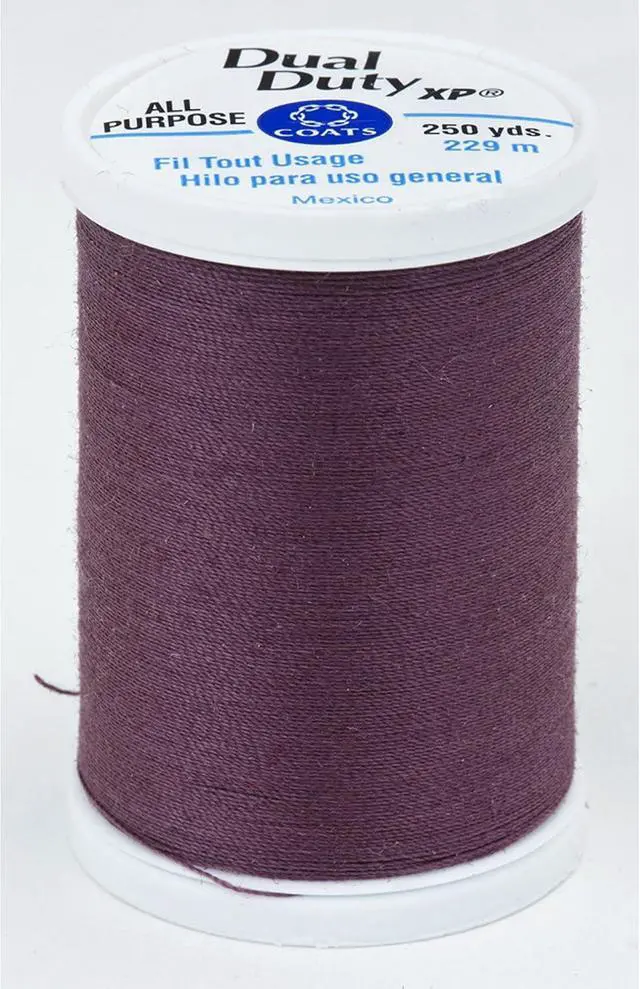 Alt view image 4 of 4 - Coats Thread & Zippers Dual Duty XP General Purpose Thread, 250-Yard, Mocha Plum