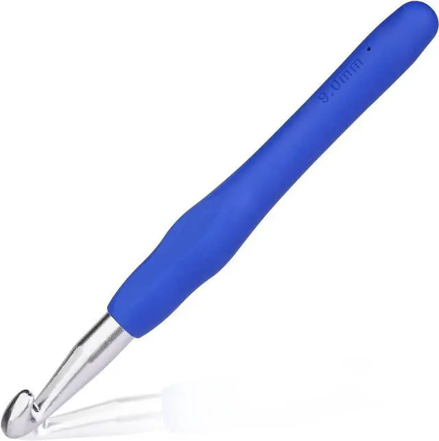 Main image of QMNNMA 9 mm Crochet Hook, Ergonomic Crochet Hooks for Arthritic Hands | Crochet Needles for Yarn, Knitting Needles for Beginners, Left-handed People Crocheting Yarn, Good for Making Blankets