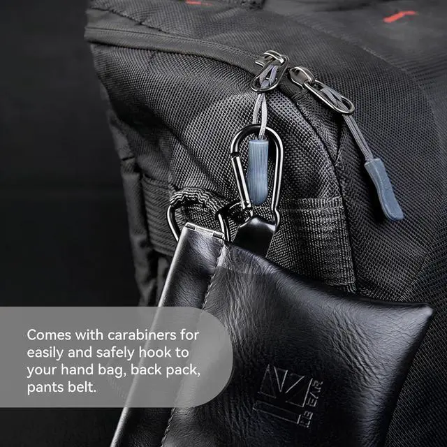 Alt view image 6 of 7 - 1PCS KBEAR BP01 Plus in Ear Monitor Case for IEMS, Mini Portable PU Leather Headphones Case with Spring-Loaded Closure for KZ ZS10 PRO, ZAR, ZAS, Earbuds, IEMs Cable, Eartips (Black, Medium - 1PCS)