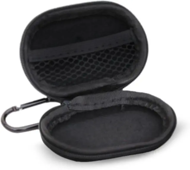 Alt view image 2 of 7 - Decibullz - Zipper Headphones Carrying Case, Perfect for Earphones and Earplugs (Black) (Pack of 1)