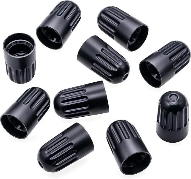 Alt view image 2 of 7 - 15PCS TPMS Tire Valve Long Stem Caps, Black Plastic Wheel Tire Valve Stem for TR20008 TPMS, Universal Long Stem Caps for Cars, SUV, Trucks, Bikes, Motorcycles, Bicycles
