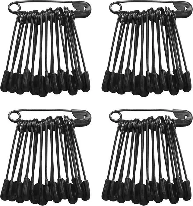 Alt view image 7 of 7 - 120 PCS 19mm Black Safety Pins Size 00, Sharp for Sewing Tags | Plated Metal Rust-Proof, Sharp Tip Easy Piercing, Secure Buckle, For Clothing Tags Jewelry Sewing DIY