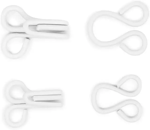 Alt view image 3 of 5 - Dritz Hooks and Eyes, Size 1 and 2, White, 20 Sets