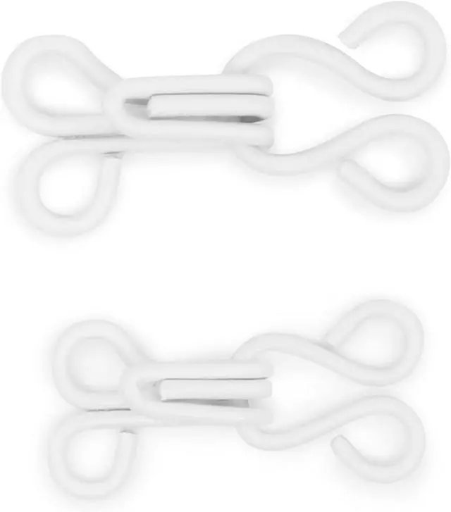 Alt view image 4 of 5 - Dritz Hooks and Eyes, Size 1 and 2, White, 20 Sets