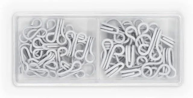 Alt view image 5 of 5 - Dritz Hooks and Eyes, Size 1 and 2, White, 20 Sets