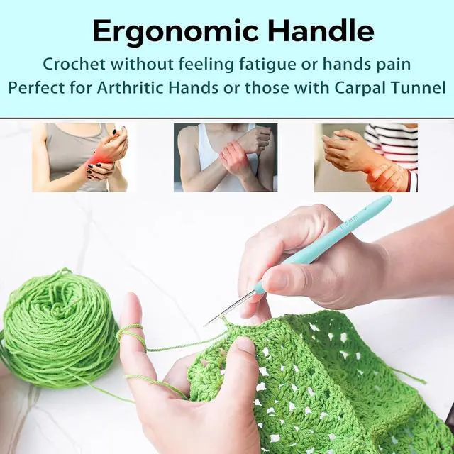 Alt view image 4 of 7 - Small Size Crochet Hook Lace Crochet Needle, 0.5mm Crochet Hook, Ergonomic Crochet HooksEmbroidery Thread Knitting Weaving Tool (0.5 mm)