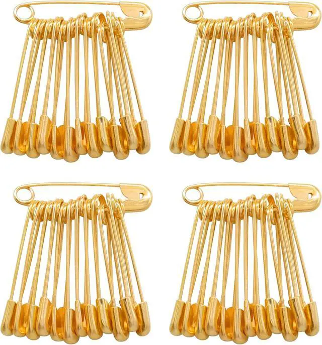 Alt view image 7 of 7 - 120 PCS 19mm Gold Safety Pins Size 00, Sharp for Sewing Tags | Plated Metal Rust-Proof, Sharp Tip Easy Piercing, Secure Buckle, For Clothing Tags Jewelry Sewing DIY