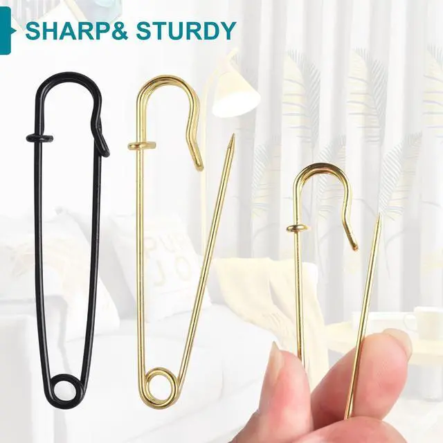 Alt view image 4 of 7 - Large Safety Pins Heavy Duty - 4" Oversized Safety Pins for Laundry, Blanket, Crafts, Outdoor - 16PCS