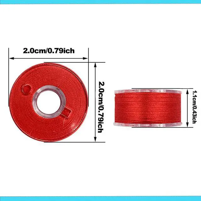 Alt view image 4 of 7 - Sewing Thread Kit, 25 Pcs Bobbins for Sewing Machine, Size A SA156 Bobbin Thread for Brother Embroidery and Sewing Machines DIY Projects