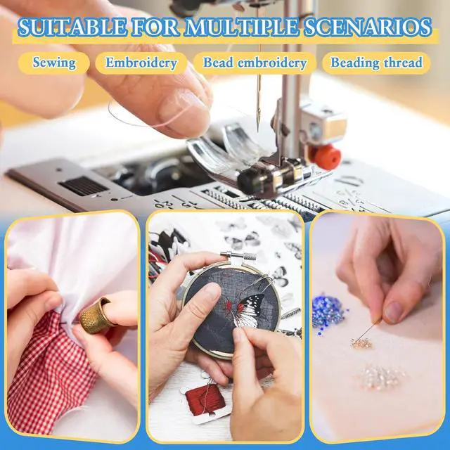 Alt view image 7 of 7 - Fedmut 35PCS Needle Threaders 5 Colors Thumb Shape Sewing Needle Threader | Easy Threader Plastic Needle Threaders Floss Threaders for Craft Work, Sewing Machine, Embroidery Floss with Clear Box