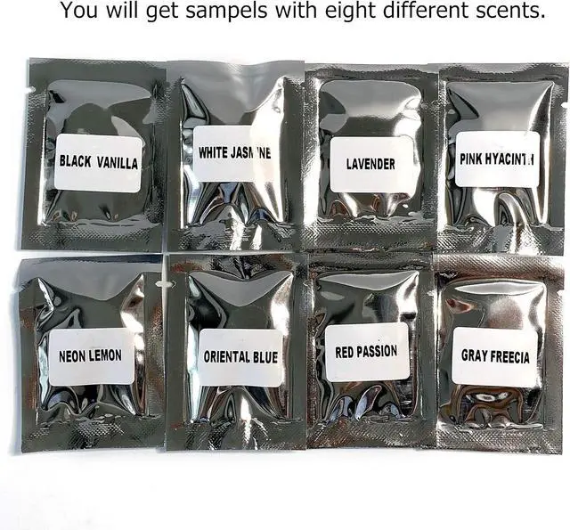 Alt view image 3 of 5 - 8 Pack Car Air Vent Clip Freshener Refills Solid Fragrance Replacement Pads with 8 Sample scents (2 pcs per pack, 16 count)