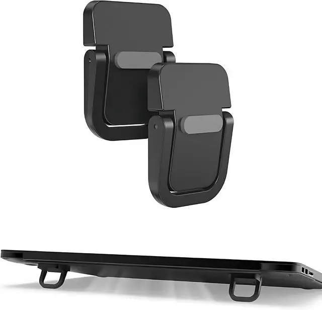 Main image of Portable Laptop Stand Zinc Alloy Anti-Slip Keyboard Riser Suitable for 10-17 Inches Laptops, Black