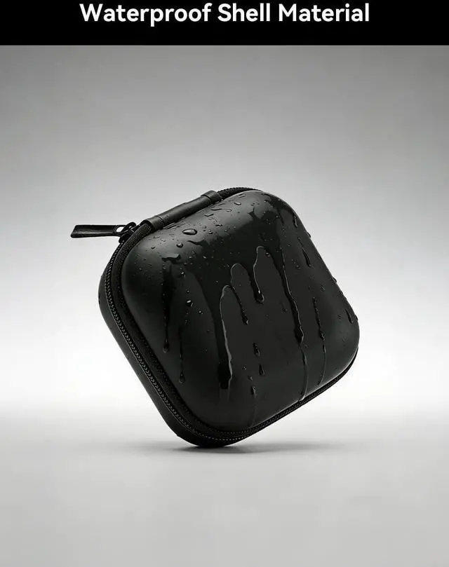 Alt view image 4 of 6 - MAS CARNEY Earphone Case, Headphone Earbud Hard Protective Carrying earplug Case Bag for Wired Earphones MP3 Small Items
