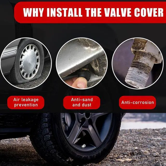 Alt view image 3 of 6 - Ziciner 8 PCS Car Tire Valve Stem Caps, Aluminum Alloy Wheel Valve Covers with Rubber O-Ring, Corrosion Resistant Leak-Proof Tire Air Cap Set, Universal for SUV, Truck, Motorcycle, Bike (Silver)