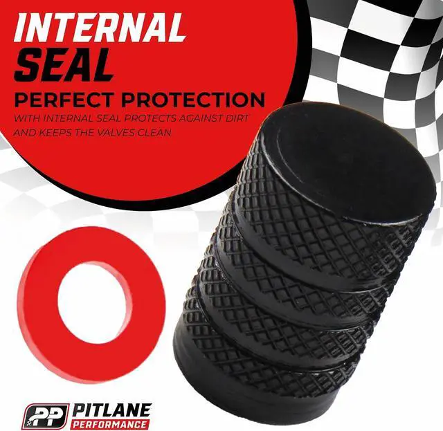 Alt view image 4 of 7 - Tire Valve Stem Caps Set of 8 Laser-Engraved Aluminum Car Tire Caps | Labeled (FR FL RR RL) Caps with Plastic Liner Anti-Corrosion | Schrader Valve Stem Covers Cars Trucks Bikes