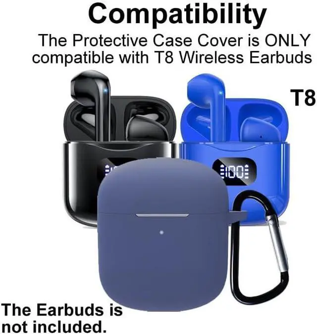 Alt view image 2 of 5 - Silicon Case Cover Compatible with KTGEE T8 True Wireless Earbuds, P20ICSBU