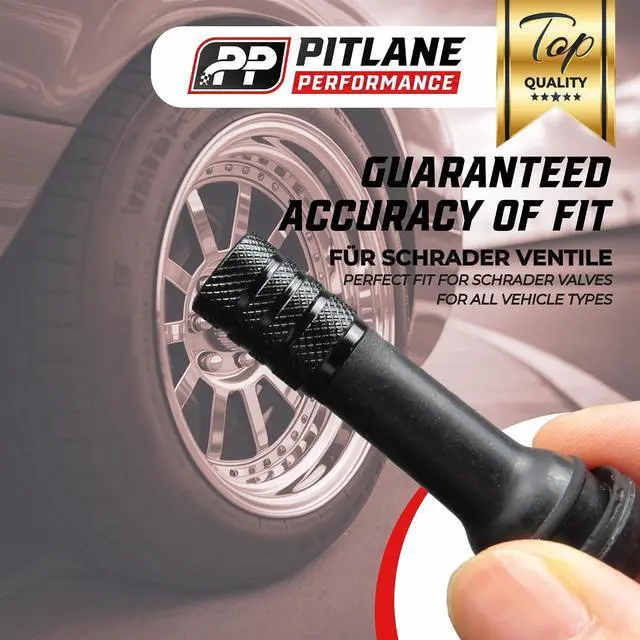 Alt view image 7 of 7 - Tire Valve Stem Caps Set of 8 Laser-Engraved Aluminum Car Tire Caps | Labeled (FR FL RR RL) Caps with Plastic Liner Anti-Corrosion | Schrader Valve Stem Covers Cars Trucks Bikes
