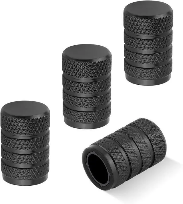 Main image of 4PCS Car Tire Valve Caps,Aluminum Alloy Tire Valve Stem Caps with Inner Protective Sleeve for Maintaining Tires Pressure and Decoration,Universal Tires Air Cap Replacement