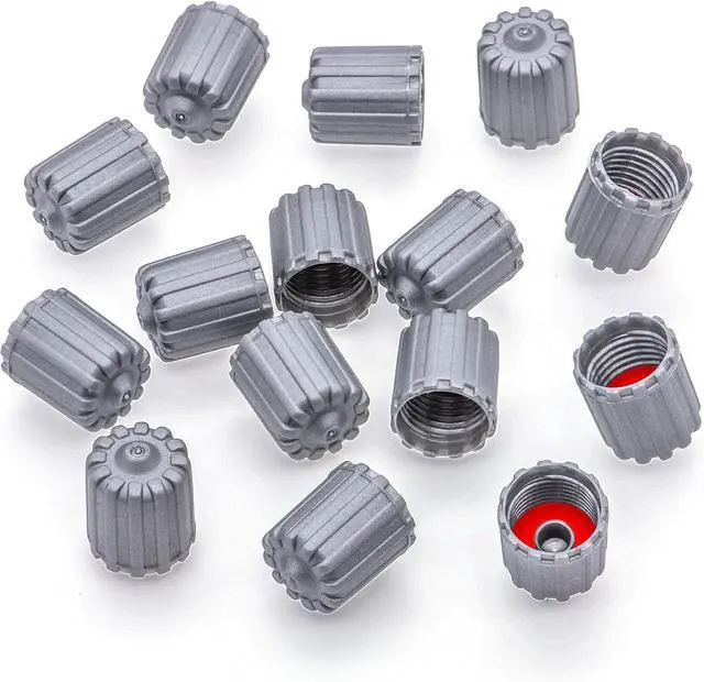 Main image of 15PCS TPMS Tire Valve Stem Caps, Plastic Wheel Tire Valve Stem, with O-Ring Rubber Seal, Universal Tire Valve Stem Covers for Cars, SUV, Trucks, Bikes, Motorcycles, Bicycles(Gray)