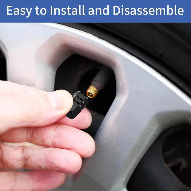 Alt view image 4 of 7 - 20 Pcs Tire Valve Caps,Valve Stem Caps for SUV Car Bike Motorcyclei(Black) | Car Accessories,Waterproof, Washable,Odor Free Universal Dustproof Stem